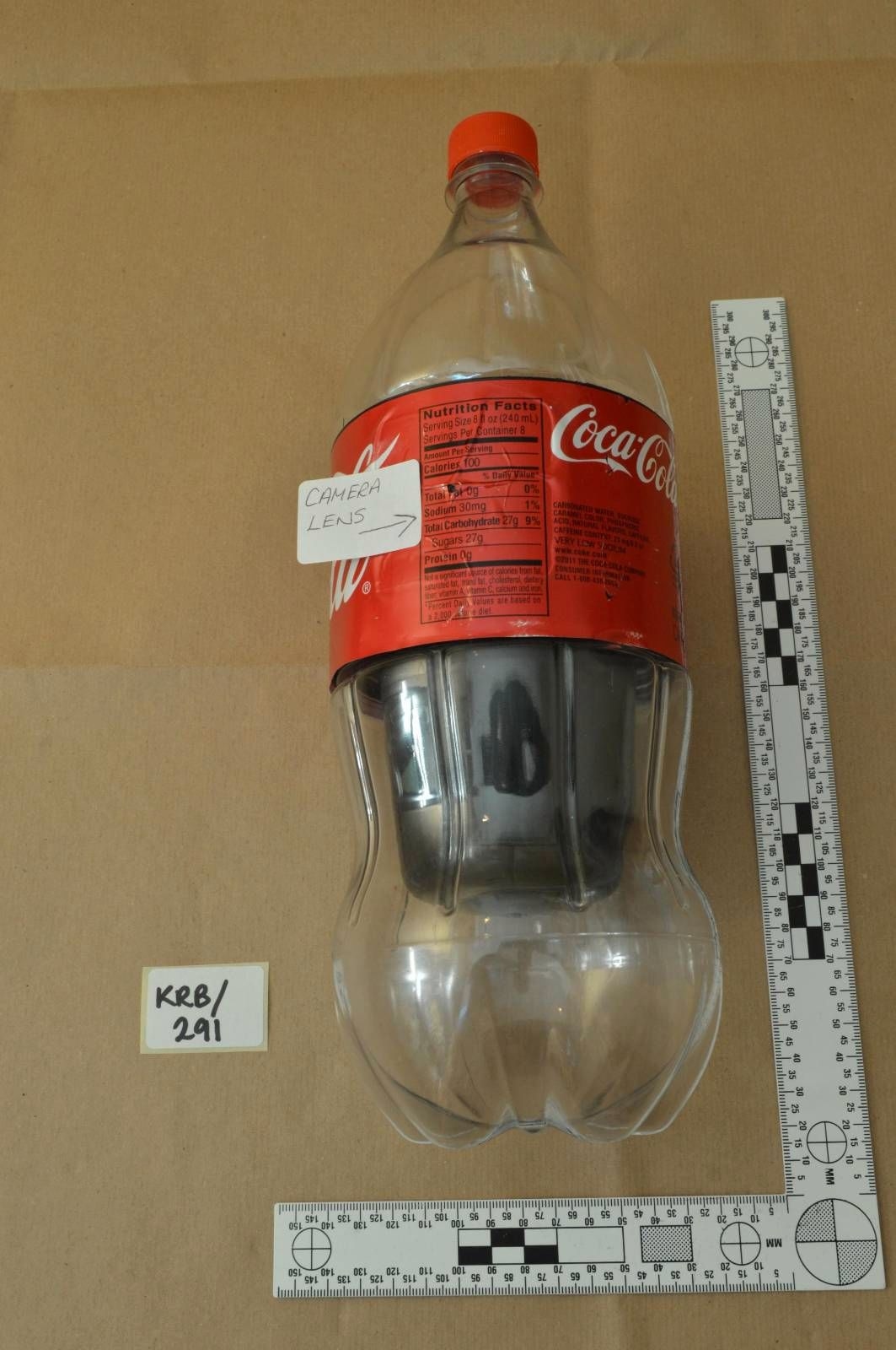 Hidden camera seized during the arrest.