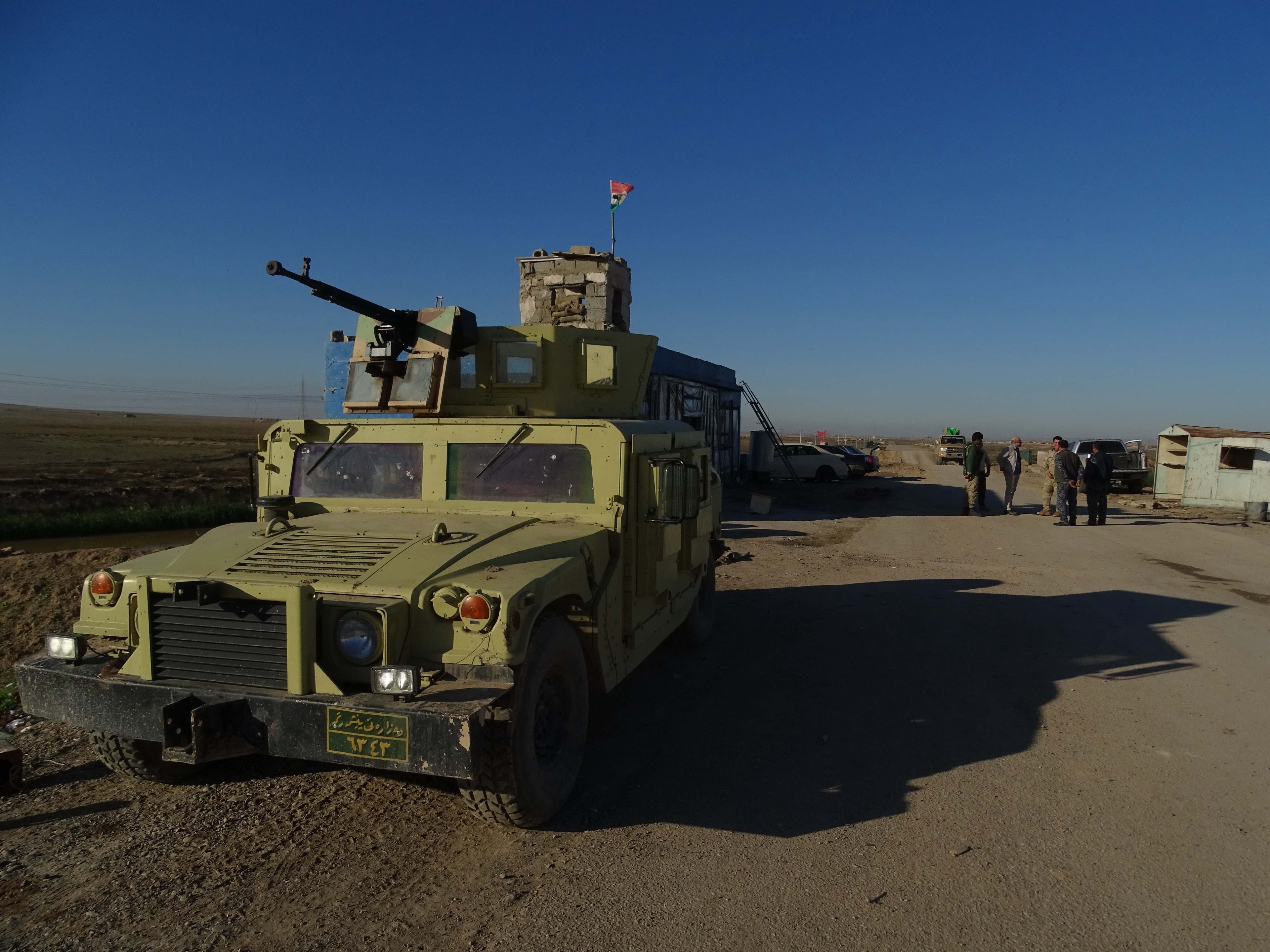 Iraqi Kurds from the Peshmerga during the war against ISIS, 2014–2016