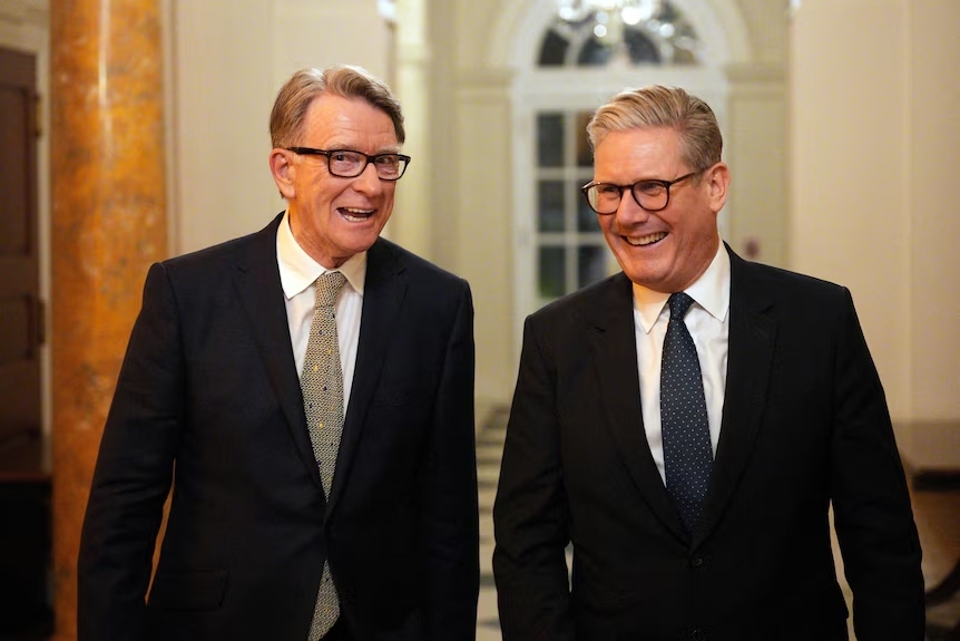 Lord Peter Mandelson and Keir Starmer